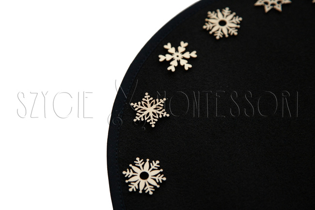 black base for creating mandalas 45 cm