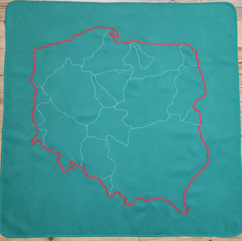 Mapa Polski - regiony historyczno - kulturowe - DUŻA