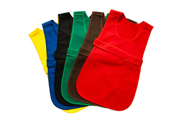 Apron fastened at the front - different colors - yellow