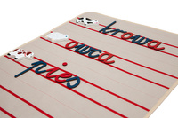 Movable alphabet mat -- 3 lines -- notebook layout -- (written letters)