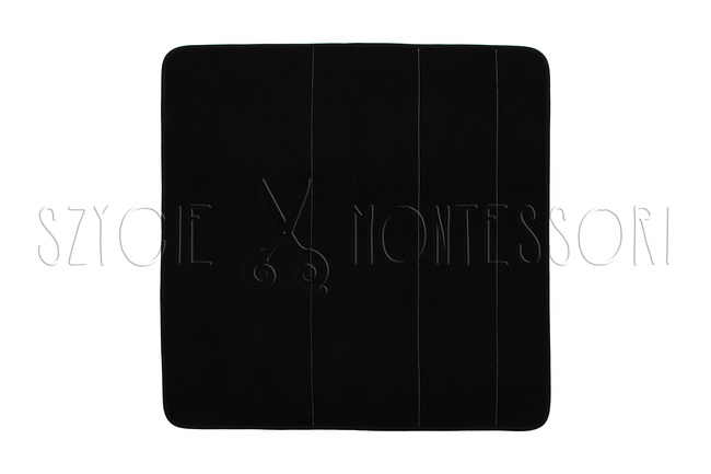 Math mat for organizing gold material - black