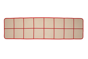 Language card mat - two rows of 8 squares each