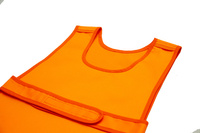 Apron fastened at the front - orange waterproof, oilproof