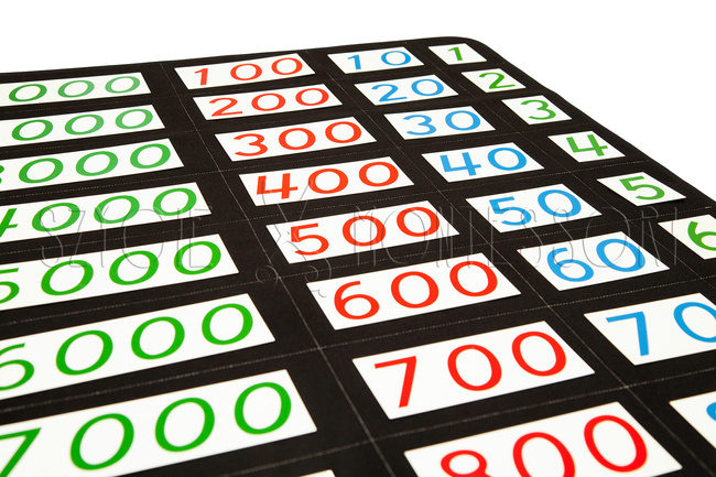 Mat for large math cards - black