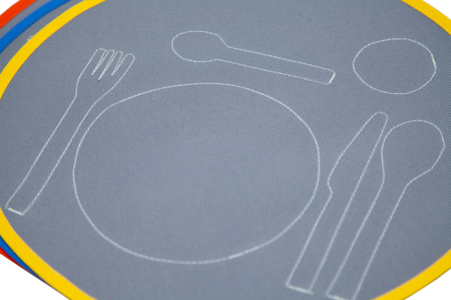 Round placemat for meals