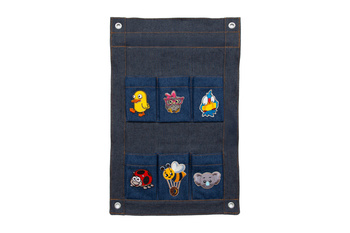 Cell phone storage mat - 6 pockets - with applications - PROTOTYPE