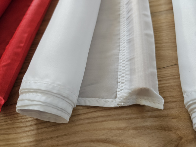 pasy w barwach narodowych biało - czerwone do układu tanecznego  50cm x 250cm