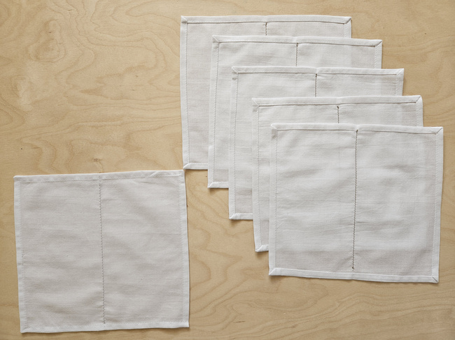 Meal Napkins – White Cotton – Set of 6