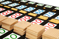 Mat for large math cards and quantities - black