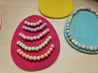 felt eggs 10 cm - set of 6 pieces