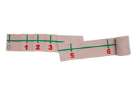   2-digit numerical axis (from -20 to +20) sewn-on numbers