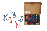 Movable Alphabet – Cursive Letters – lowercase and UPPERCASE, 268 letters