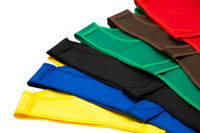 Vorne zu schließende Schürze - grün