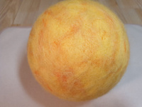 Sun – Felted Styrofoam Ball