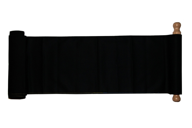 Schwarzes Band - kurz - mit farbigen Nähten