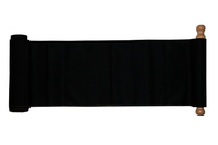 Schwarzes Band - kurz - mit farbigen Nähten