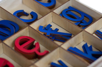 Movable Alphabet – Printed Lowercase Letters (210 pcs)