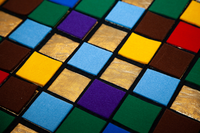 Magiczny złoty kwadrat Montessori (9pól x 9pól) mnożenie